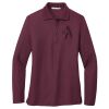 Ladies Silk Touch Long Sleeve Polo Thumbnail